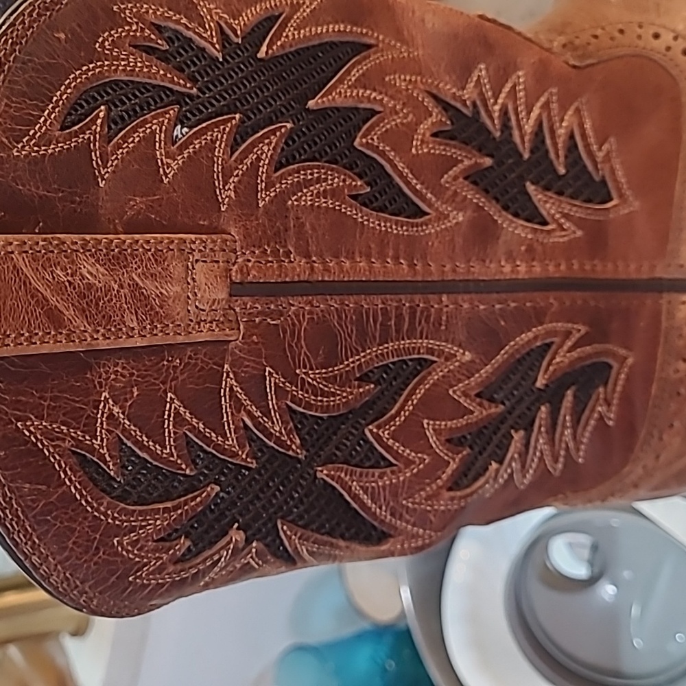 Men's Cool VentTek Western Boot Ariat Size 8 D Style Number Style 10031446 - Picture 12 of 13